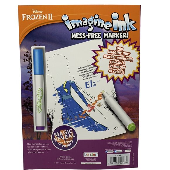 Disney Frozen II Colorful Activity Tin Boxed Set with Imagine Ink Coloring Book - Picture 4 of 8